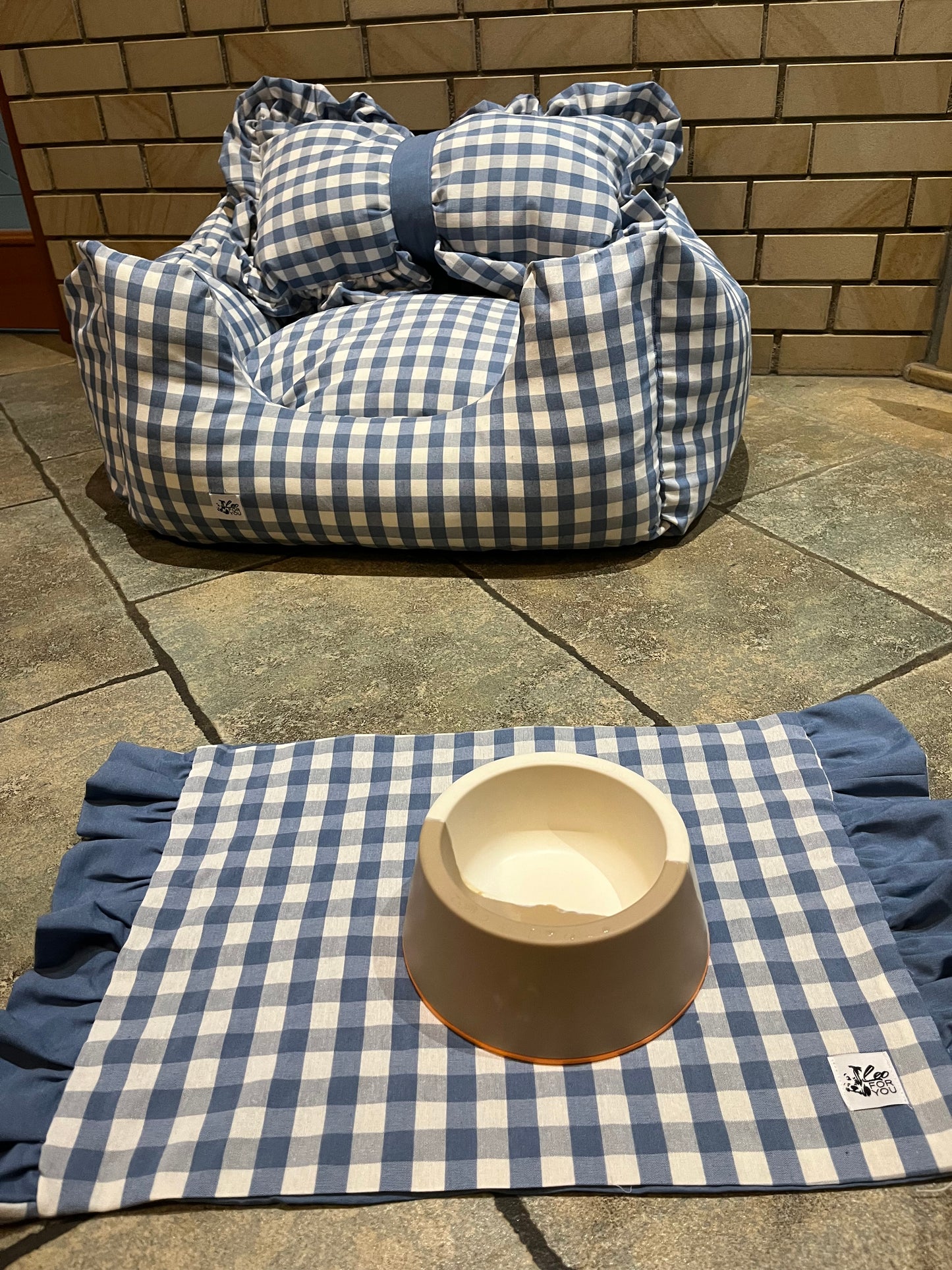 Cuccia Vichy Rosa Baby e Azzurra