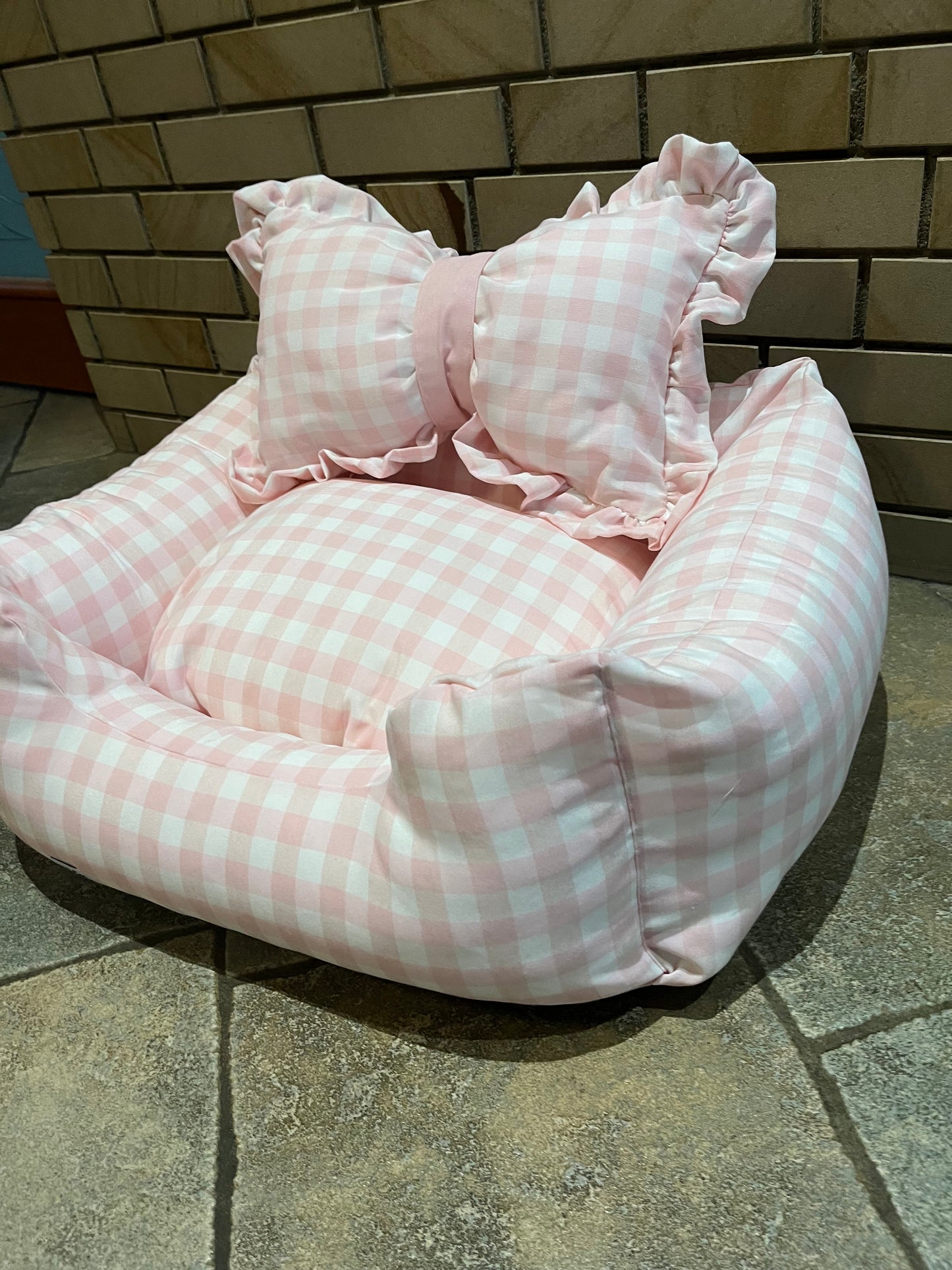 Cuccia Vichy Rosa Baby e Azzurra