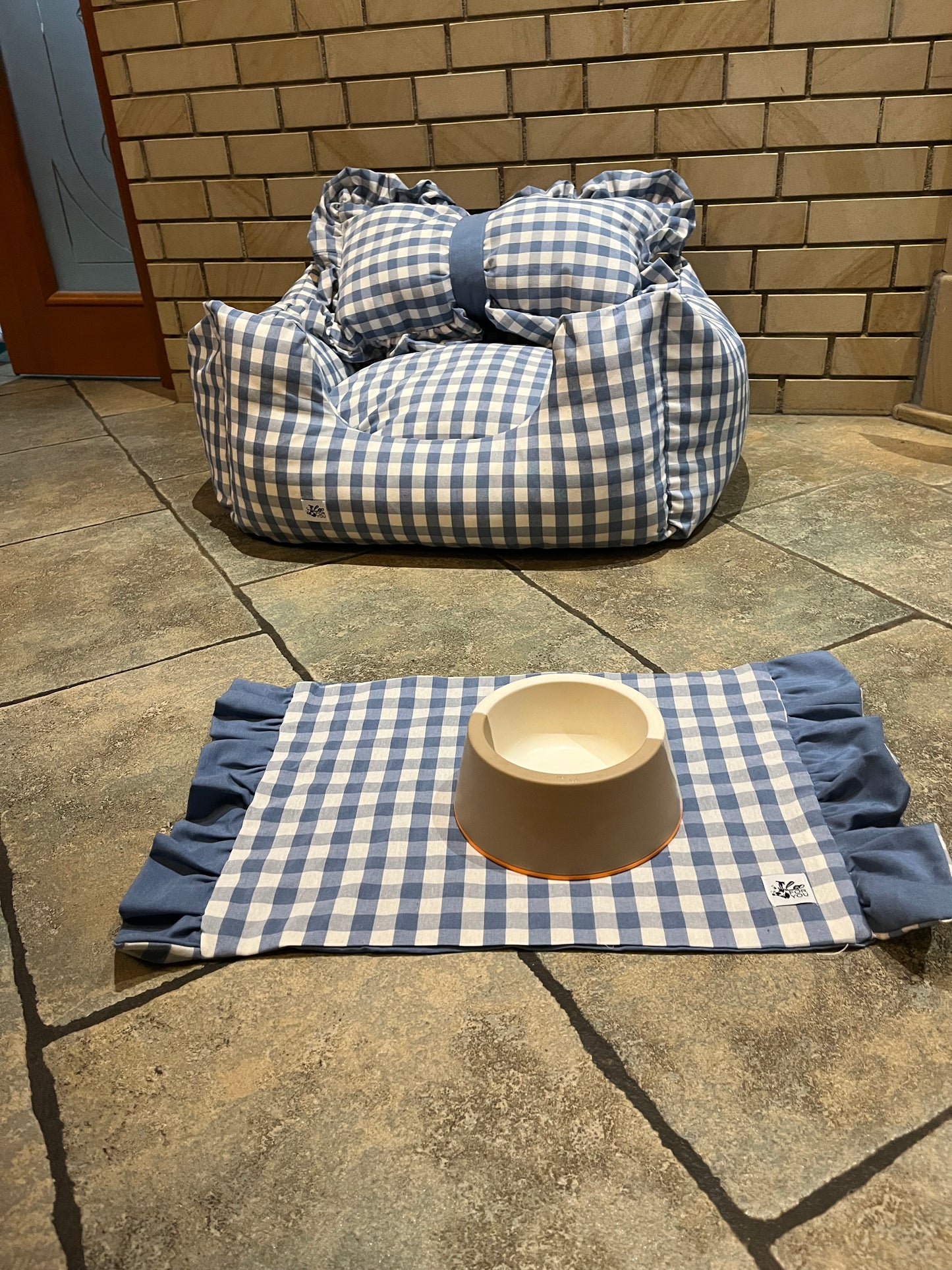 Cuccia Vichy Rosa Baby e Azzurra