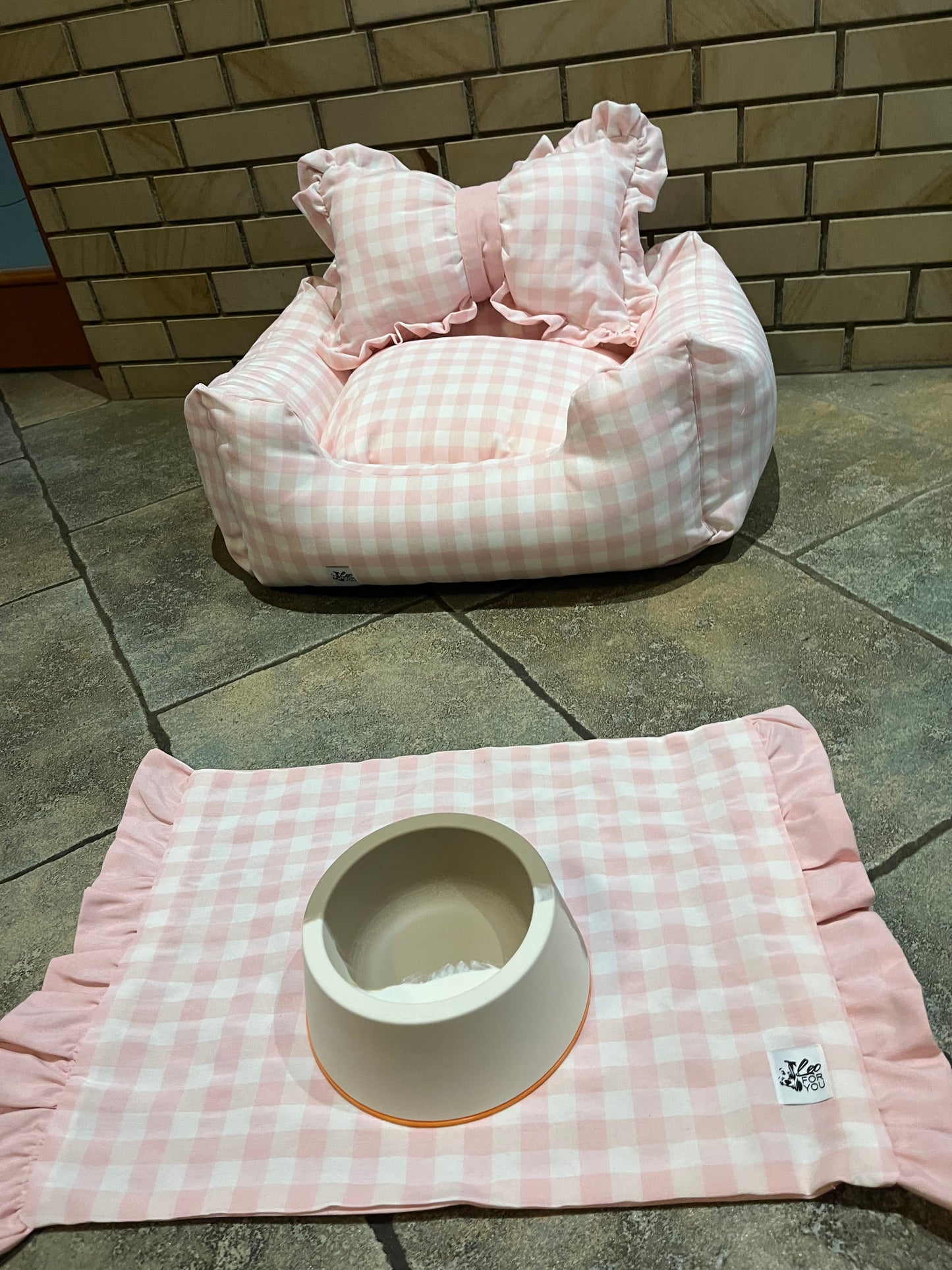 Cuccia Vichy Rosa Baby e Azzurra