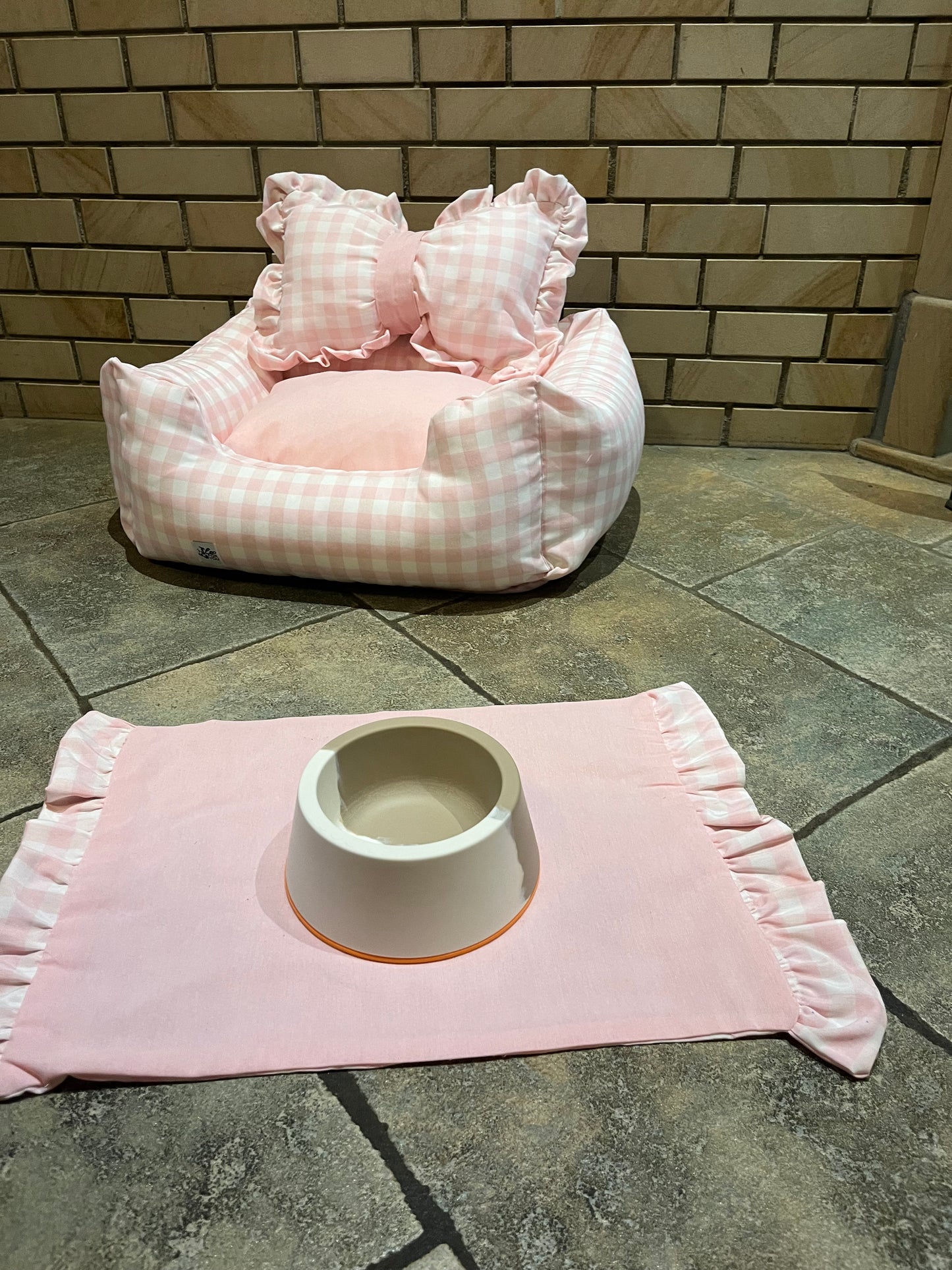 Cuccia Vichy Rosa Baby e Azzurra