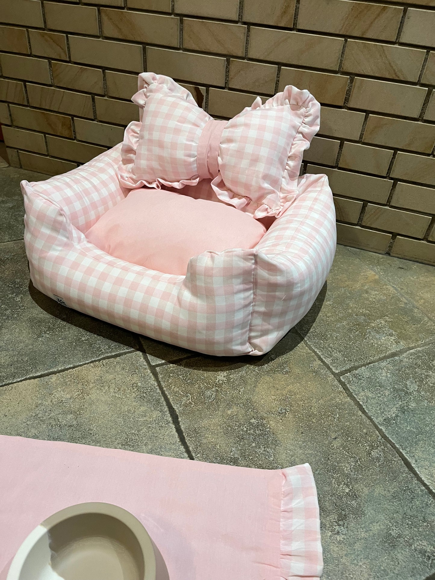Cuccia Vichy Rosa Baby e Azzurra