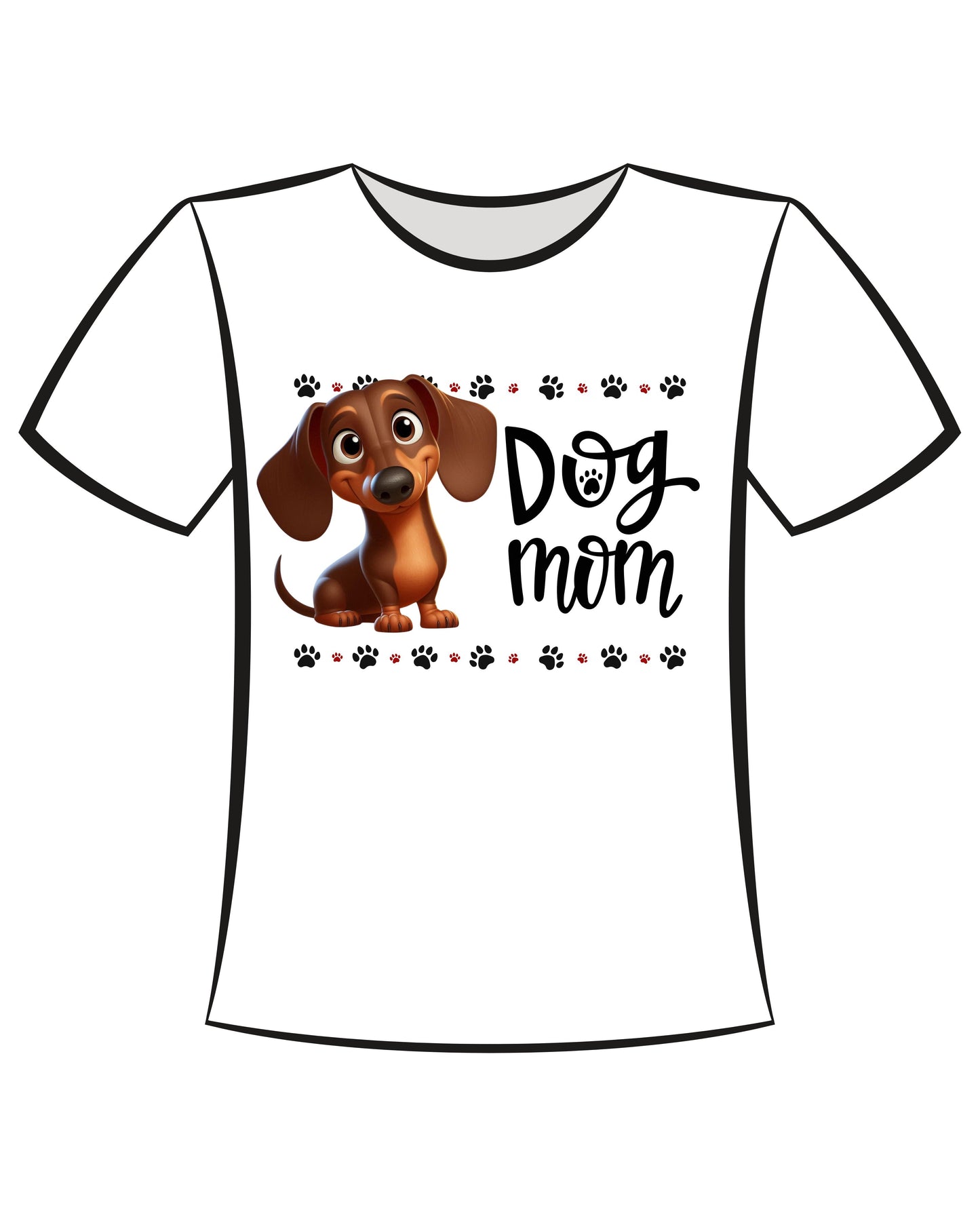 T-shirt Dog Mom