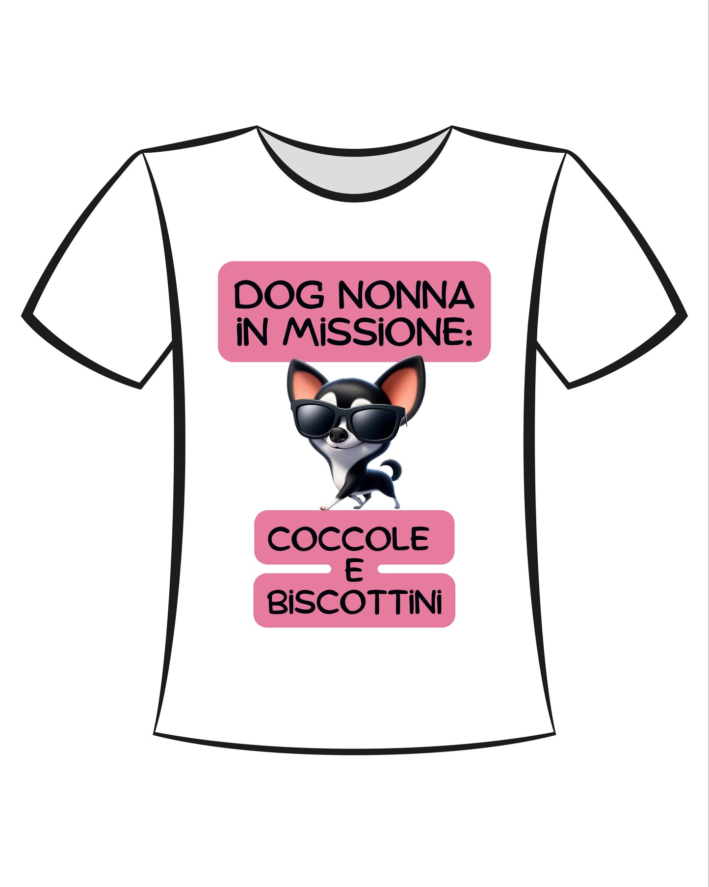 T-shirt per le Nonne Dog