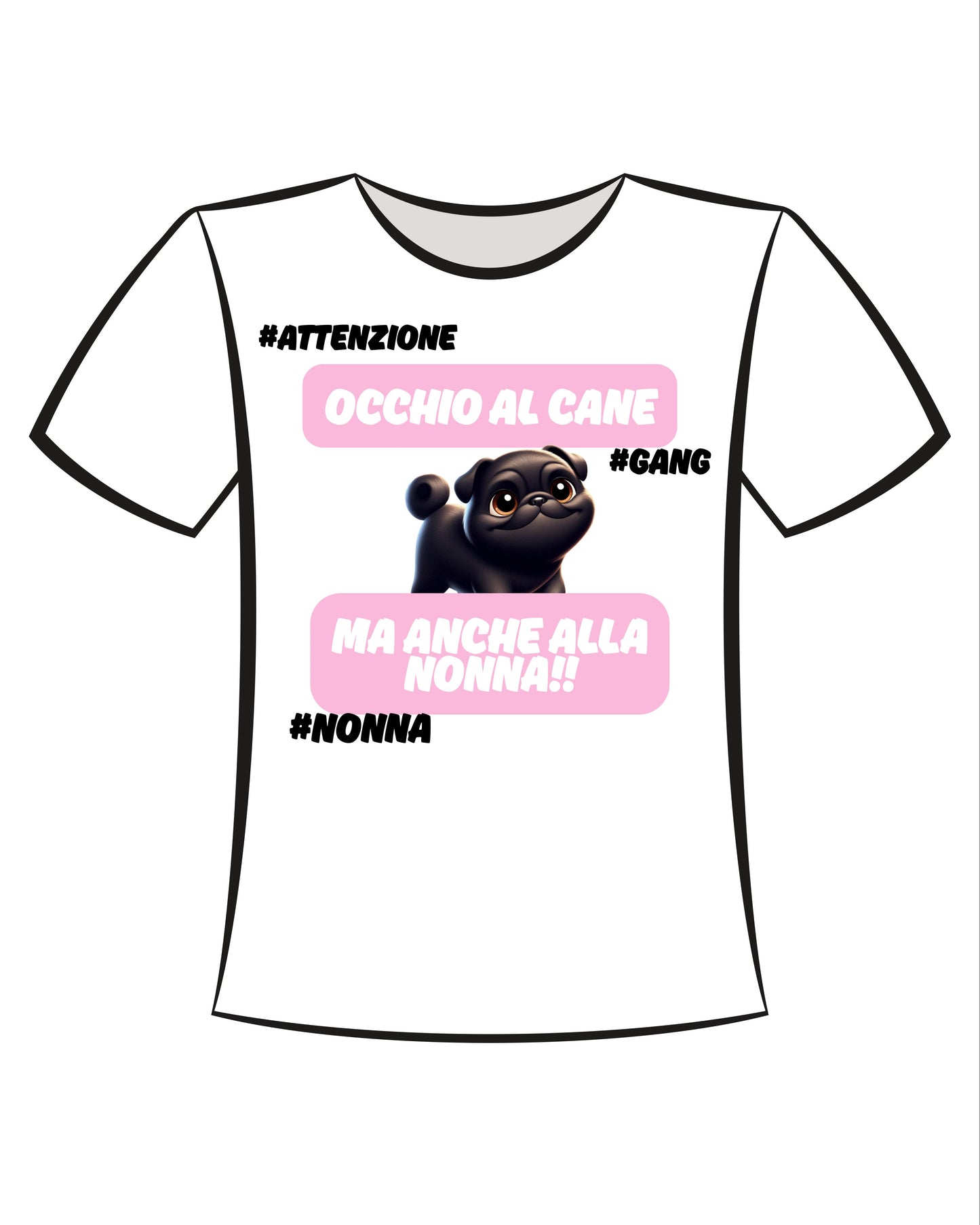 T-shirt per le Nonne Dog