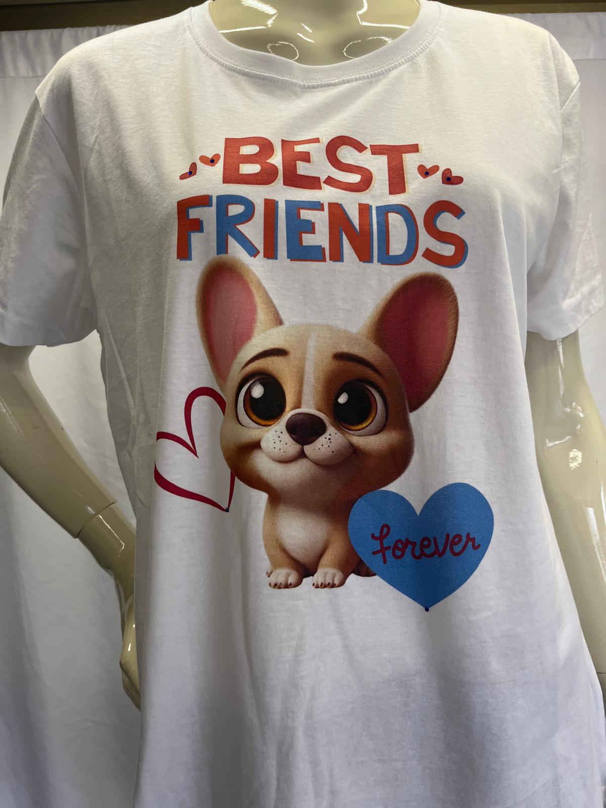 T-Shirt Donna 100% Cotone – Amore a Quattro Zampe 🐾